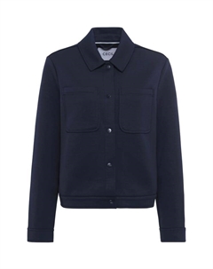 Куртка с воротником-стойкой и накладными карманами, синий Cecil