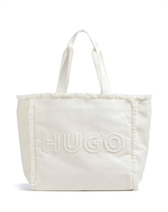 Becky шоппер из переработанного полиэстера, белый Hugo