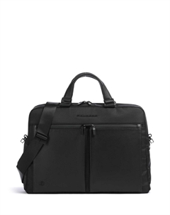 Портфель S136 16″ нейлон коровья кожа Piquadro, черный