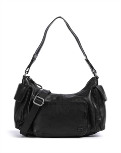 Сумка через плечо Apache Jaclyne из зернистой коровьей кожи, черный Spikes & sparrow