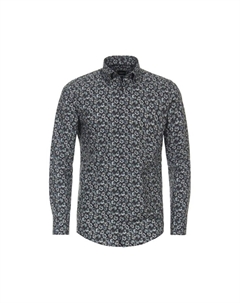 Рубашка с деловым принтом современный крой, синий Venti