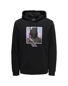 Толстовка с капюшоном sqidgame, черный Only & sons