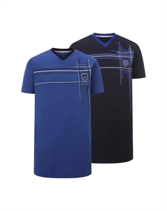 Двойная ночная рубашка в комплекте, синий Jan vanderstorm