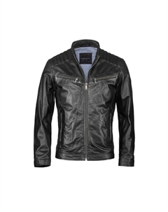 Кожаная куртка бурафаэль, черный Bugatti