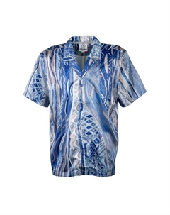 Рубашка с короткими рукавами, синий Carlo colucci