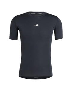 Функциональная рубашка Techfit с коротким рукавом препятствующая появлению запаха, черный Adidas