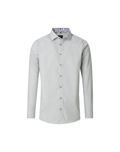 Деловая рубашка в полоску современный крой, зеленый Venti