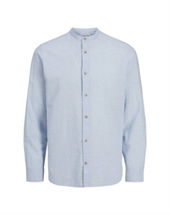 Рубашка летняя с длинным рукавом, голубой Jack & jones