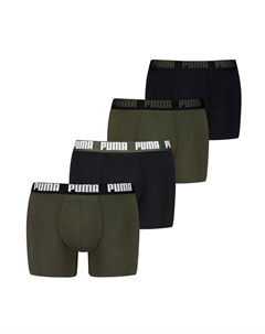 Комплект из 4 трусов-боксеров - базовые трусы-боксеры из эко-хлопка эластичные на каждый день, мультиколор Puma