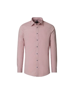 Рубашка с принтом в деловом стиле облегающая фигуру, красный Venti