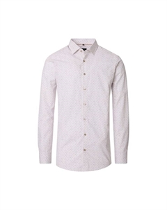 Рубашка с деловым принтом современный крой, бежевый Venti