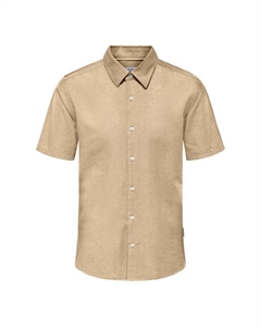 Рубашка Кантли рубашка с короткими рукавами, бежевый Only & sons