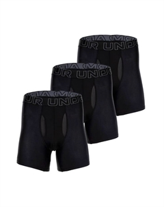 Комплект из 3 трусов-боксеров - высокотехнологичные трусы-боксеры эластичные однотонные, черный Under armour
