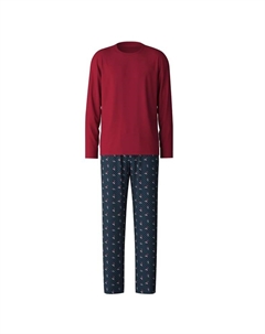Длинная пижама семья и друзья, красный Calida