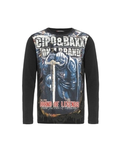 Свитшот в классном стиле, черный Cipo&baxx