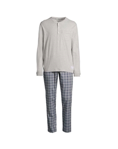 Мягкая фланелевая пижама, серый Seidensticker