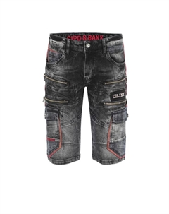 Шорты в двухцветном исполнении, черный Cipo&baxx