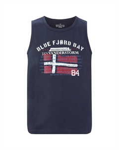 Майка olof, синий Jan vanderstorm