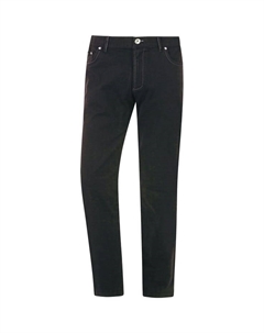 Брюки с заниженной талией сканни, черный Jan vanderstorm