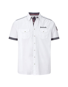 Рубашка с короткими рукавами, белый Jan vanderstorm