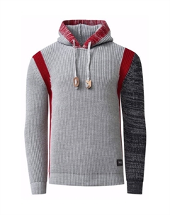 Вязаный свитер с контрастными деталями, серый Rusty neal