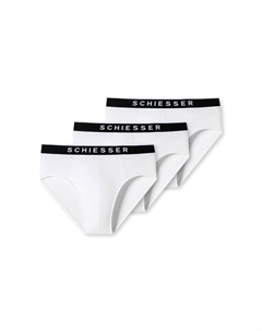 Трусы Rio упаковка из 3 пар органический хлопок 95/5, белый Schiesser