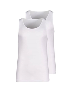 Майка/Топ 2 шт. в упаковке хлопок преимущество, белый Skiny