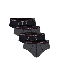 Трусы комплект из 4 штук - старт миди c4p коробка хлопок, мультиколор Sloggi