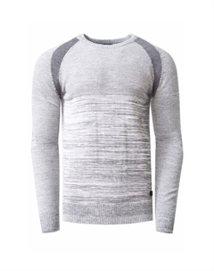 Свитер трикотажный в спортивном стиле, серый Rusty neal