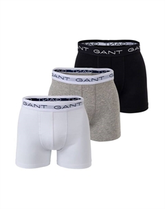 Комплект из 3 трусов-боксеров - трусы-боксеры из хлопка стрейч однотонные, серый Gant