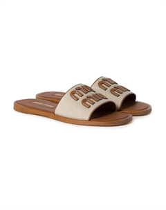 Шлепанцы Miu miu