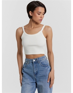 Топ женский молочный в рубчик Mark formelle