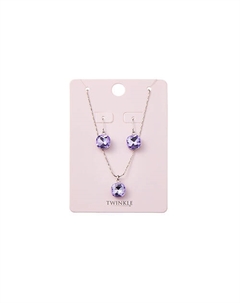Набор серьги и подвеска Violet Twinkle