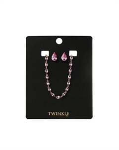 Набор: серьги и ожерелье Pink Enchantment Twinkle