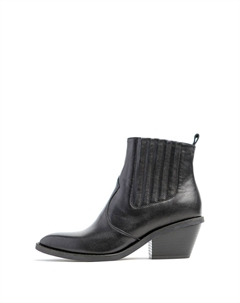 Казаки Terme черные кожаные Byshikat