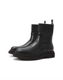 Кожаные челси Brunello cucinelli