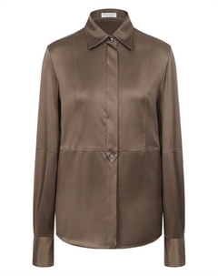 Атласная блузка Brunello cucinelli