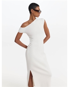 Трикотажное платье миди асимметричного кроя Love republic