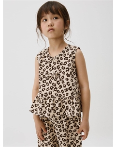 Нарядная блузка с принтом для девочек Sela