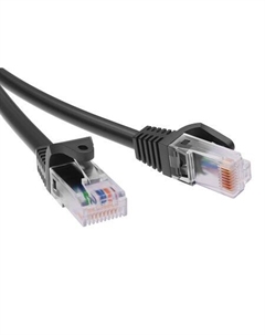 Кабель патч-корд U/UTP 6 кат. 0,5м RN6UU4505BK LSZH, черный, "RAM telecom" Dkc