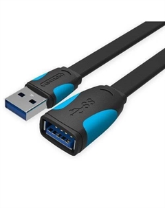 Кабель интерфейсный USB 3.0 удлинитель AM/AF VAS-A13-B200 2 м плоский Vention