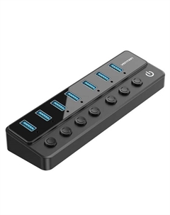 Концентратор CHXB0 OTG USB 3.0 на 7 портов черный Vention