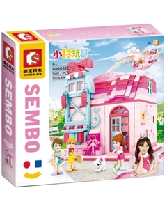 Конструктор 604032C «Подружки: Дом — шкатулка», 940 деталей Sembo block