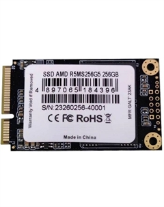 Накопитель SSD mSATA R5MS256G5 Radeon R5 256GB SATA 6Gb/s 3D TLC 543/467MB/s IOPS 80K/72K Amd