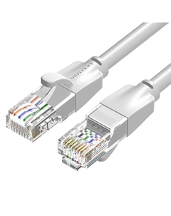Кабель патч-корд U/UTP 6 кат. 1.5м IBEHG прямой RJ45 серый Vention
