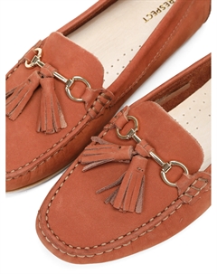 Коричневые мокасины из нубука Respect