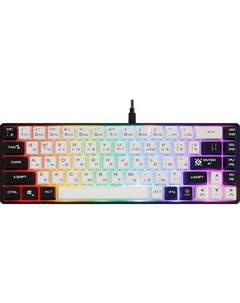 Клавиатура Aris GK-349, USB, белый + черный Defender