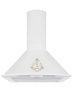 Вытяжка козырьковая BO 1604 K82 32532, управление кнопочное, белый Gefest