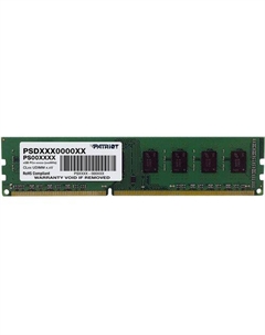 Оперативная память Signature Line PSD38G16002 DDR3 - 1x 8ГБ 1600МГц, DIMM, OEM Patriòt