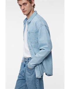 Рубашка джинсовая прямая с длинными рукавами Befree